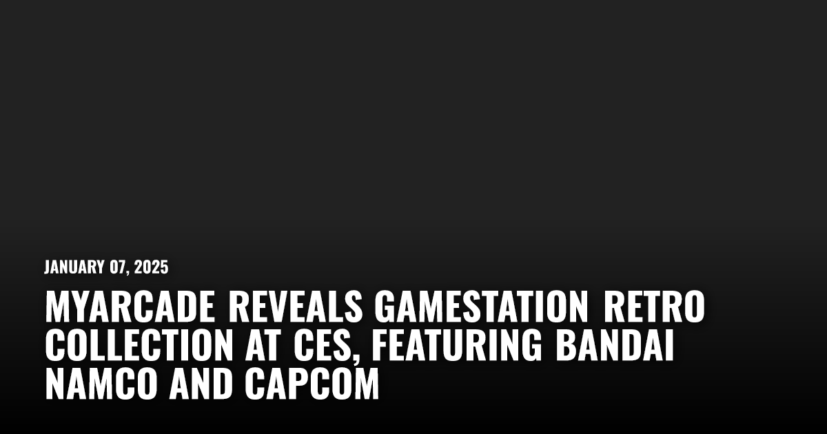 MyArcade Reveals Gamestation Retro Collection | Restart.run