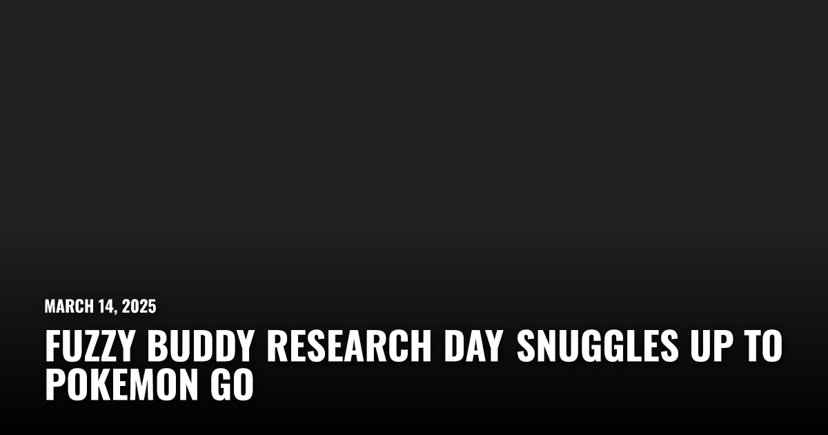 Pokemon Go Fuzzy Buddy Research Day Event Details | Restart.run