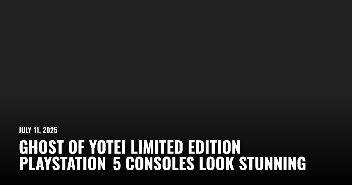 PlayStation - ps5 ロータス様 PlayStation Unveils Limited Edition Ghost of Yōtei PS5 and