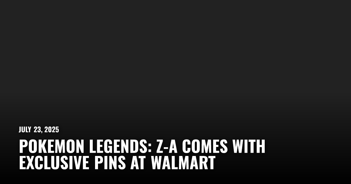 Pokemon Legends: Z-A Comes With Exclusive Pins at Walmart