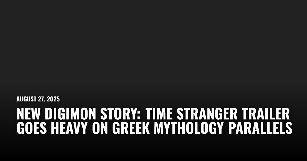 New Digimon Story Trailer Goes in on Greek Mythology | Restart.run