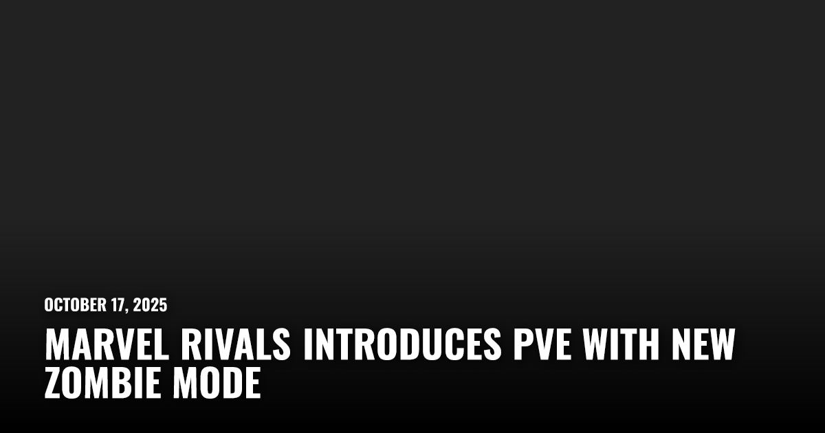 Marvel Rivals Introduces PvE With New Zombie Mode | Restart.run