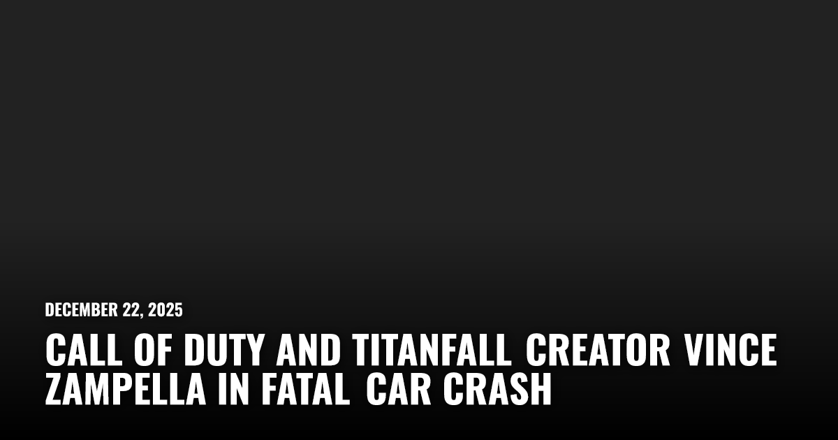 Call of Duty Creator Vince Zampella in Fatal Car Crash | Restart.run