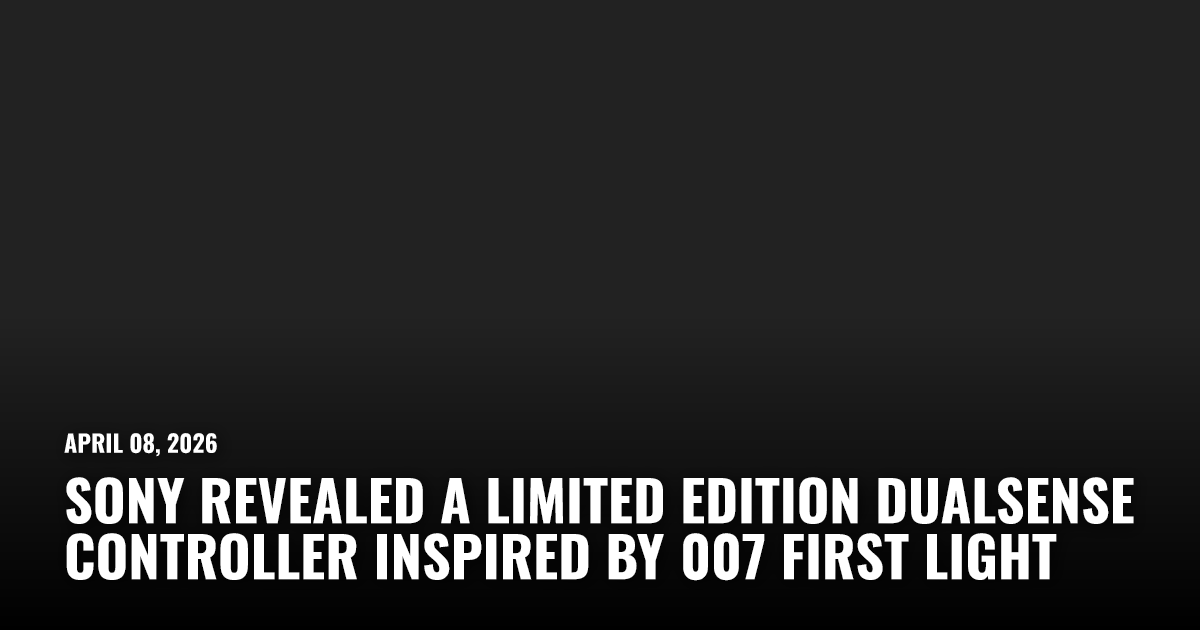 007 First Light DualSense Controller Revealed | Restart.run
