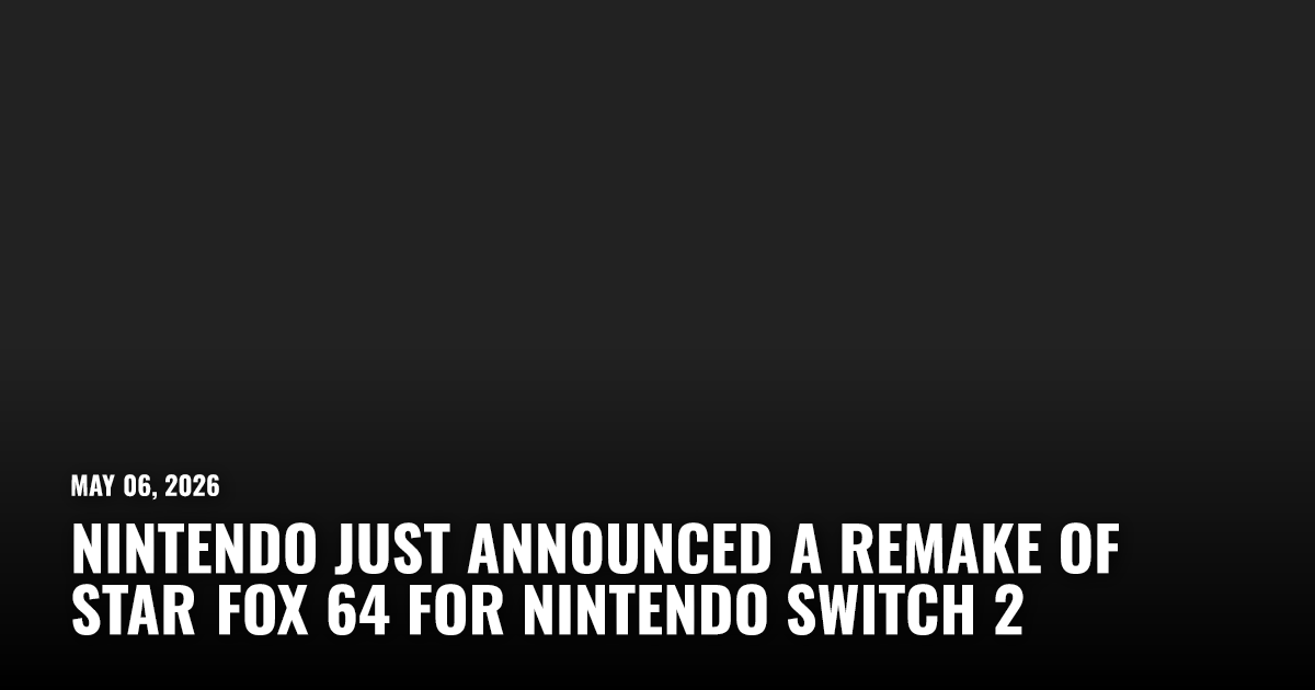 Nintendo Announces Star Fox Remake for Switch 2 — image 2