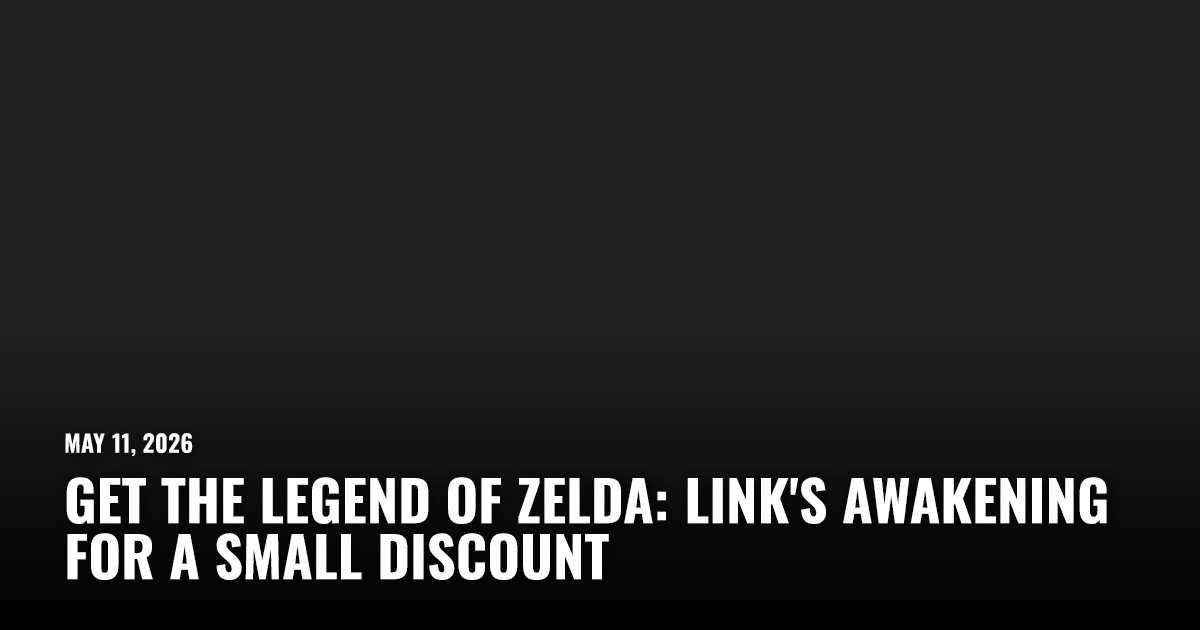 Get the Legend of Zelda: Link's Awakening For a Small Discount ...