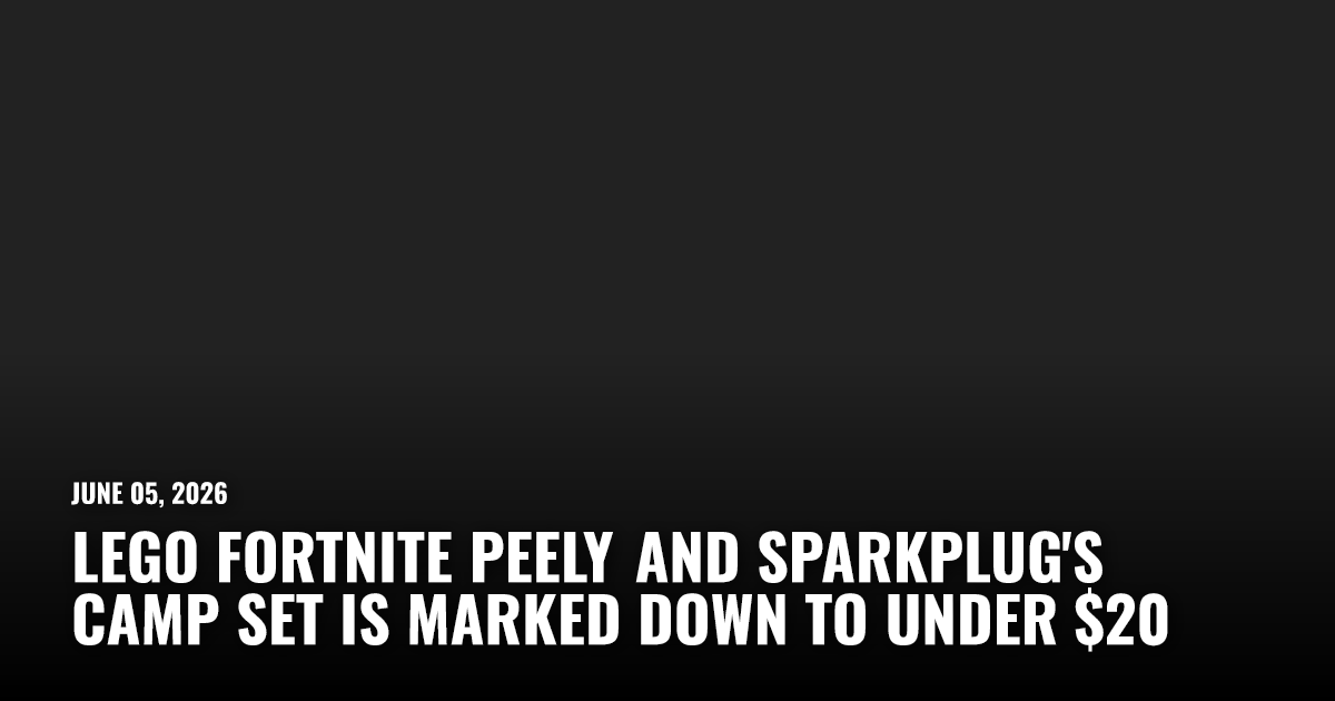 Lego Fortnite Peely and Sparkplug's Camp Set Is Marked Down to Under ...