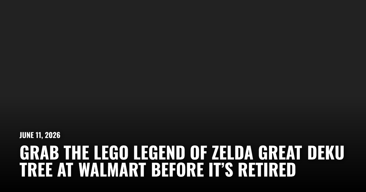 Grab the Lego Legend of Zelda Great Deku Tree at Walmart Before It’s Retired