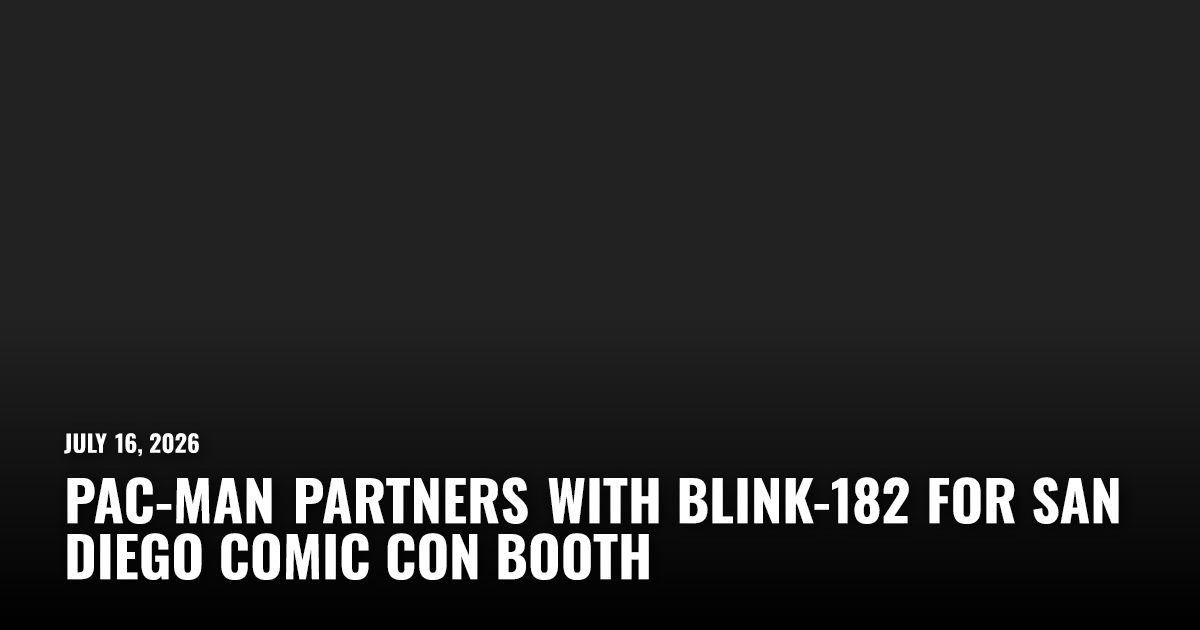 Pac-Man Partners With Blink-182 for San Diego Comic Con Booth | Restart.run
