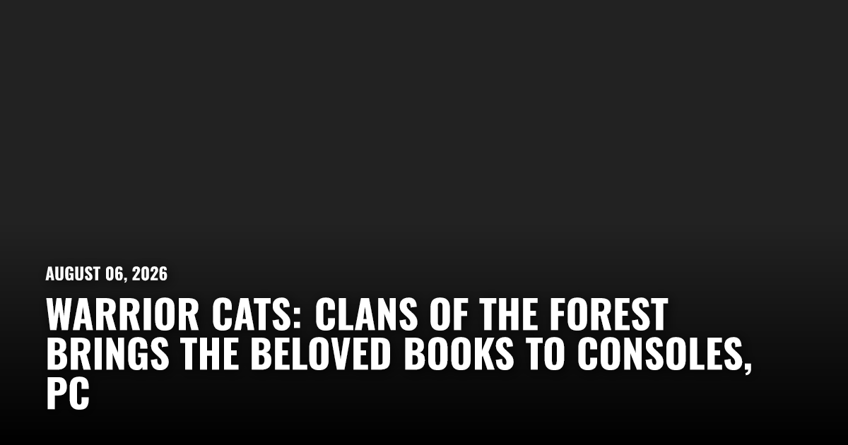 Warrior Cats: Clans of the Forest Announced