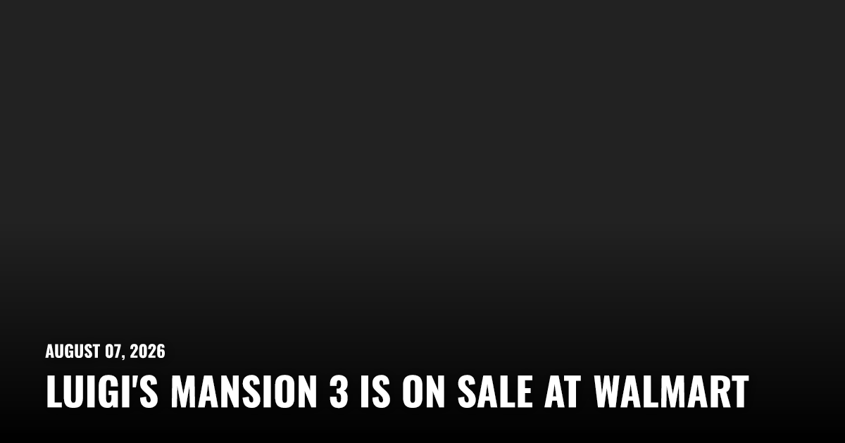 Luigi's Mansion 3 Is On Sale at Walmart