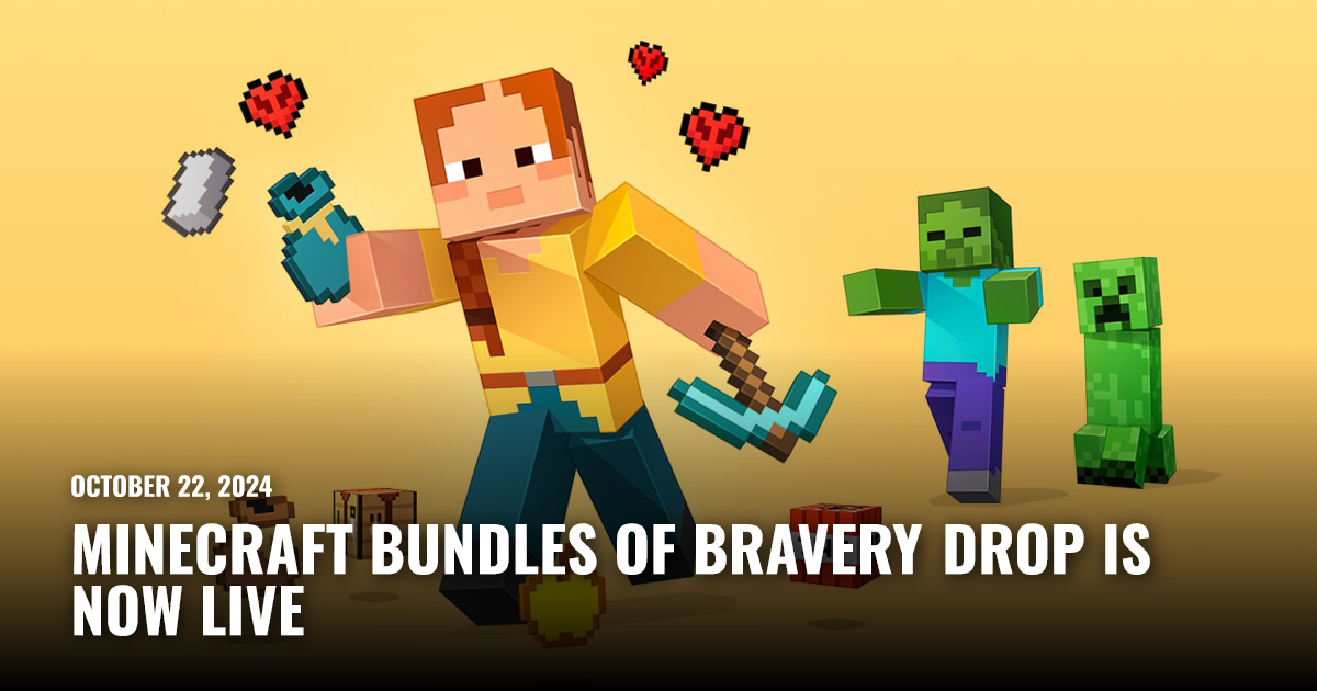 Minecraft Drop 3 Minecraft Bundles of Bravery Drop Is Now Live | Restart.run