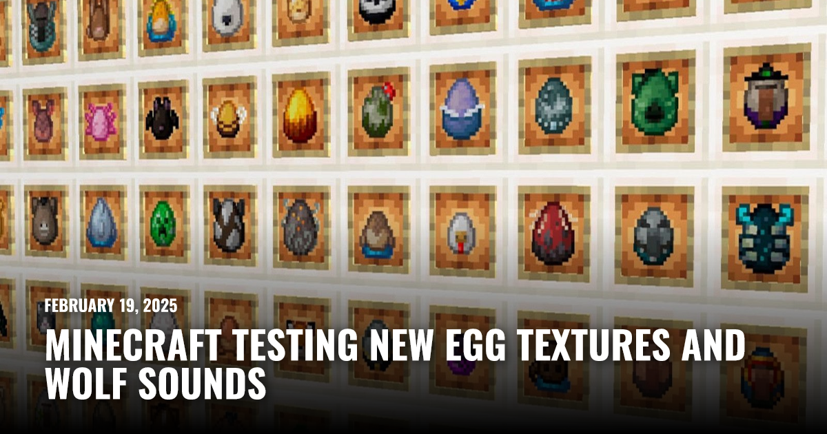 Moncler Minecraft Texture Minecraft Testing New Egg Textures and Wolf Sounds | Restart.run