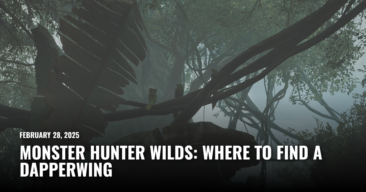 Dapperwing Location Monster Hunter Wilds: Where To Find a Dapperwing | Restart.run