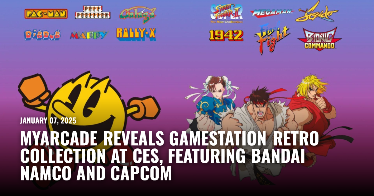Arcade Restart MyArcade Reveals Gamestation Retro Collection | Restart.run