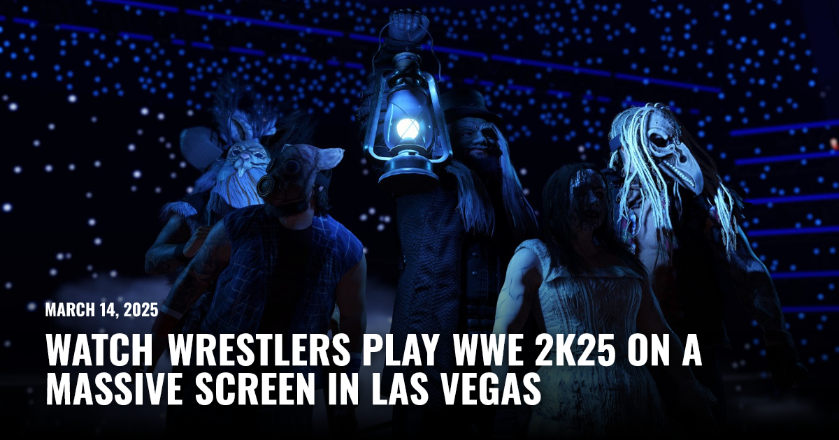 Wwe Run In Watch Wrestlers Play WWE 2K25 on a Massive Screen in Las Vegas ...